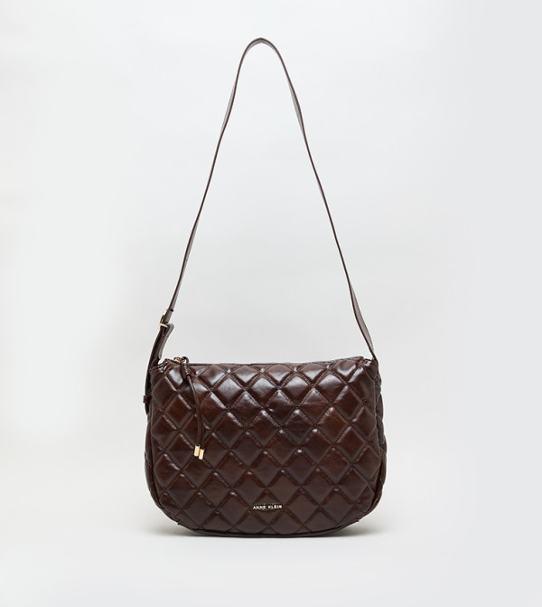 Quilted PU Crossbody Bag
