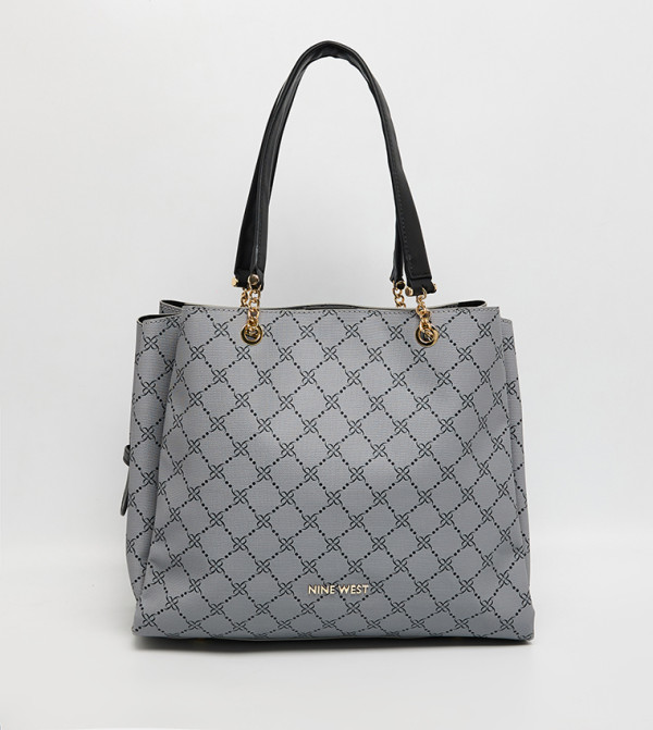 Monogram Patterned Tote Bag