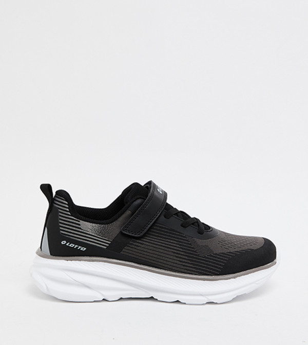 Logo Printed Velcro Closure Running Shoes