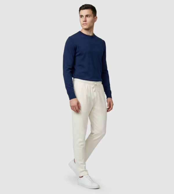 Solid Drawstring Waist Sweatpants