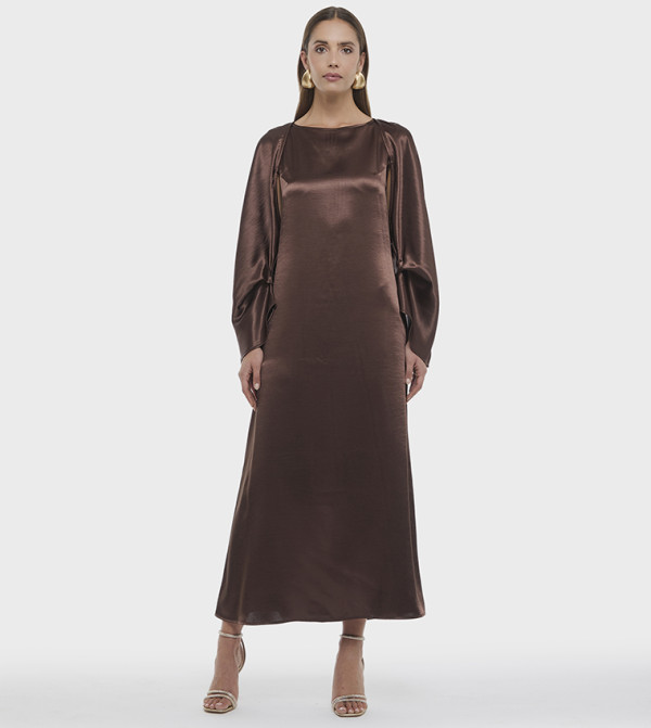 فستان ماكسي ساتان 