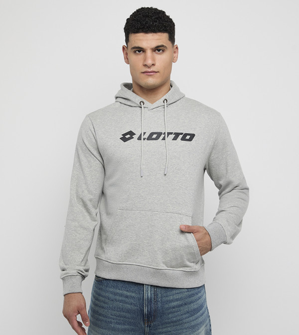 Logo Printed Long Sleeves Hoodie
