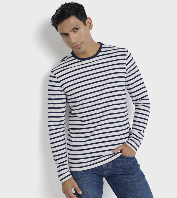 Striped Crew Neck T-Shirt