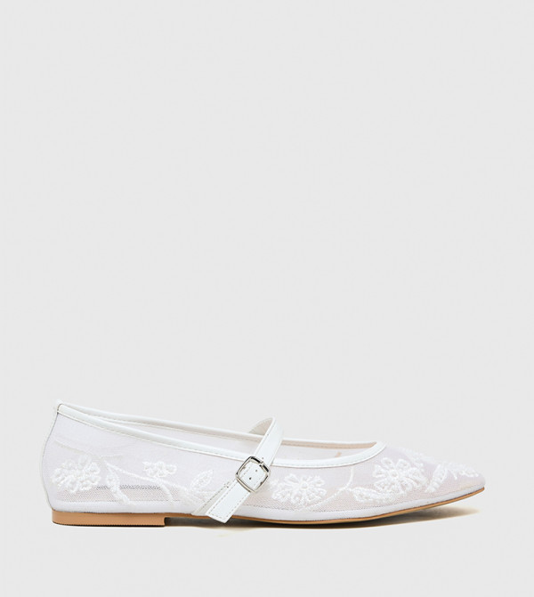 Square Toe Lace Mary Jane Shoes