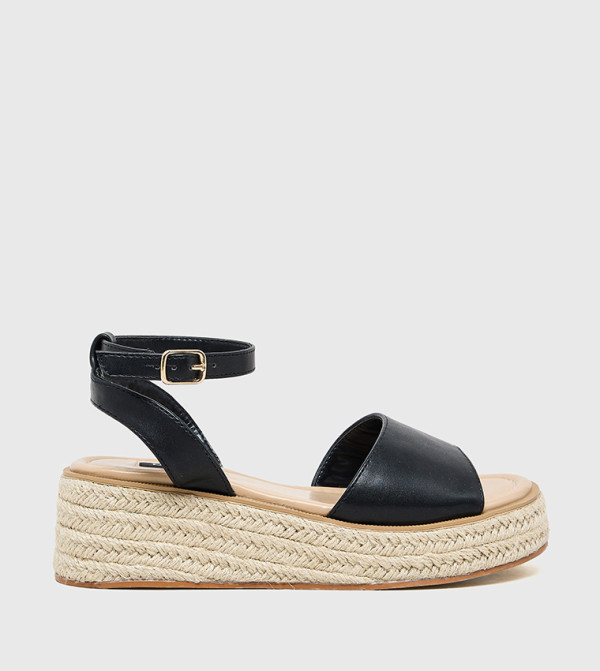 Ankle Strap Espadrille Wedge Sandals