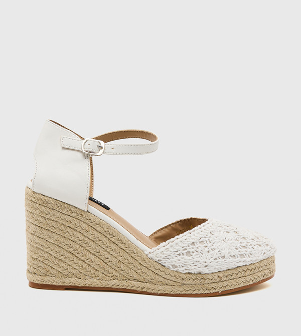 Ankle Strap Espadrille Wedges