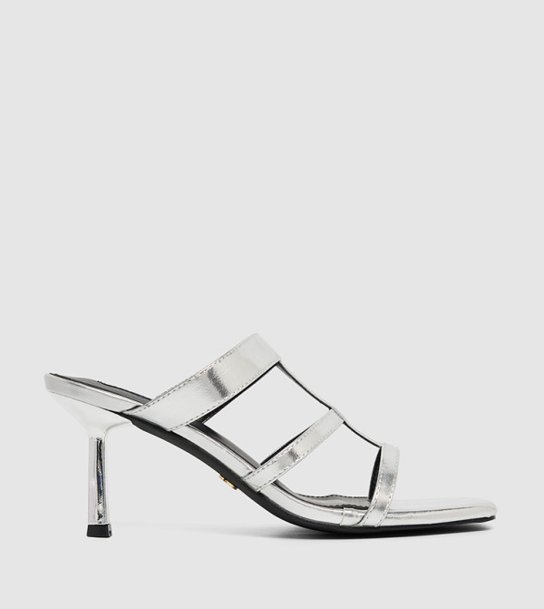 D-AURA Square Toe Heel Sandals