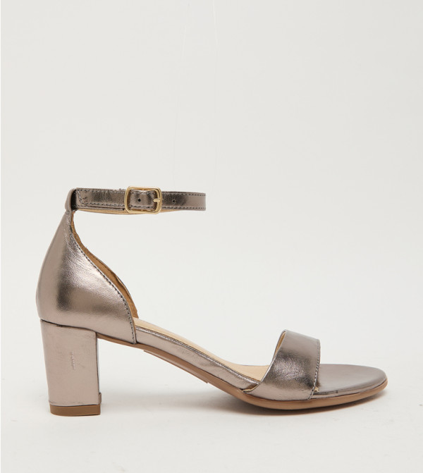 ROSE Ankle Strap Block Heel Sandals