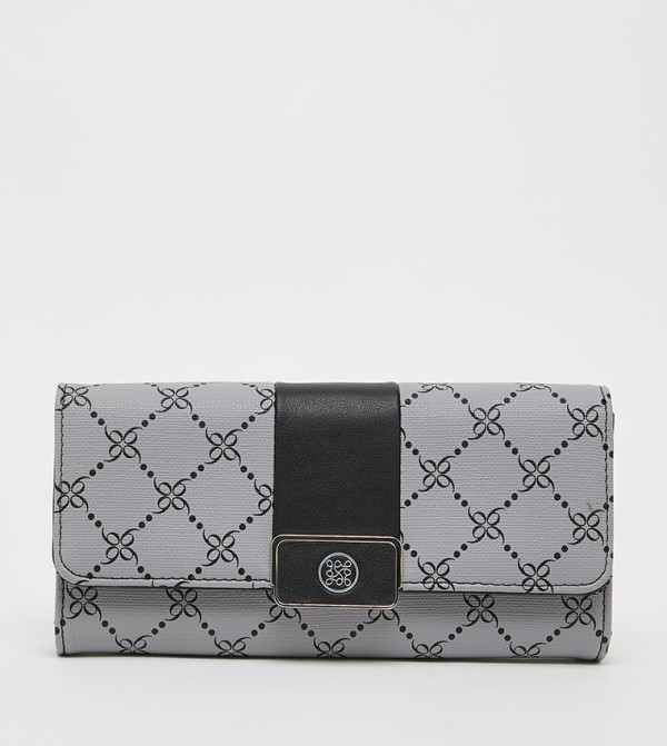 Monogram Patterned Flap Wallet