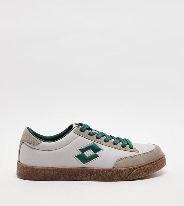 Color Block Lace-Up Sneakers