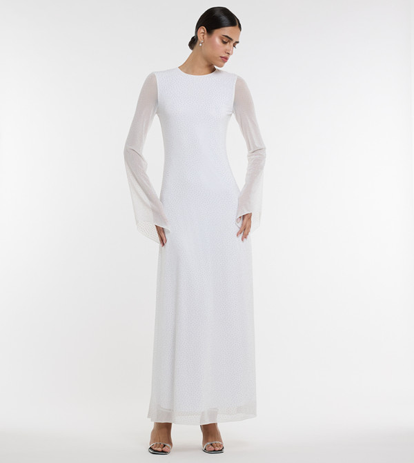 فستان ماكسي شبكي 