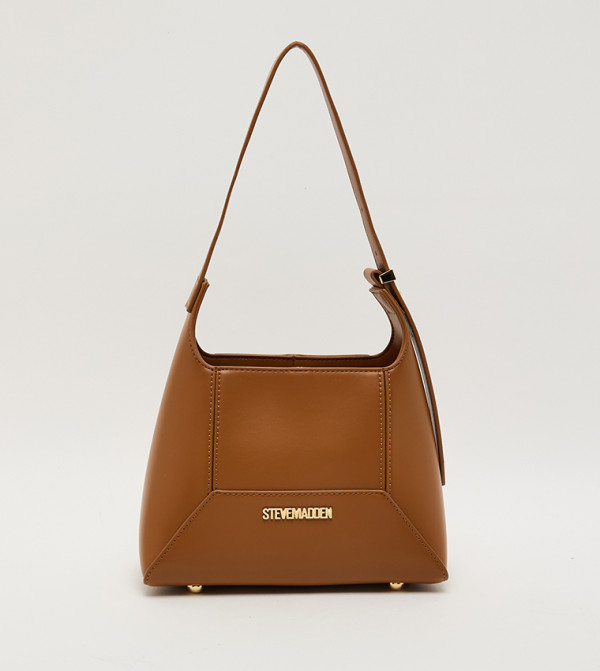 Logo Detail Zip Closure Shoulder Bag