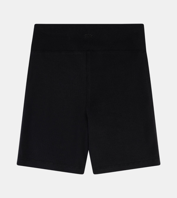 Ribbed High Waist Biker Shorts