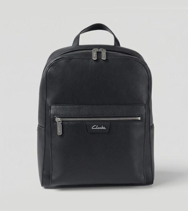 ZIVENE Textured Front Pocket Backpack