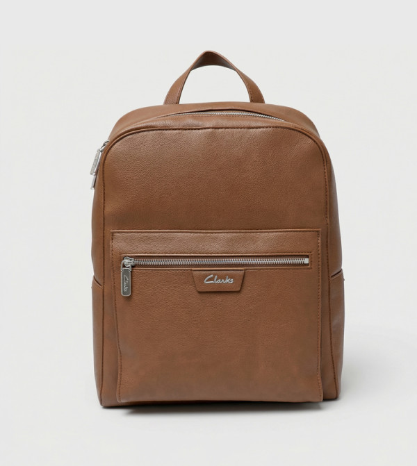 ZIVENE Textured Front Pocket Backpack