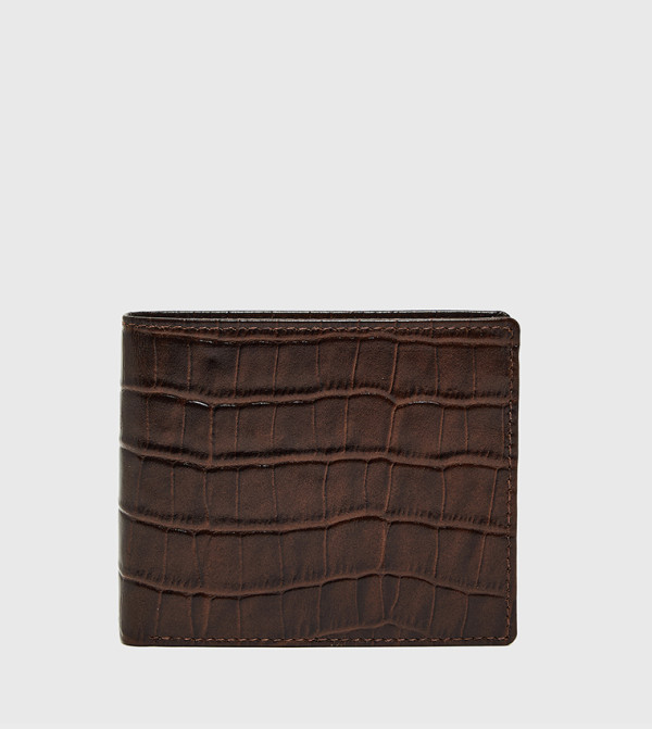 Textured Bi-Fold Wallet