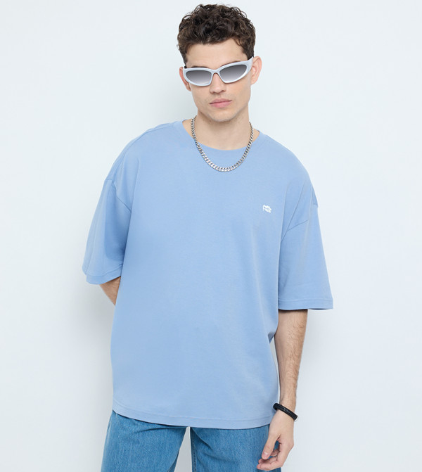 Logo Detail Short Sleeve Oversized T-shirt