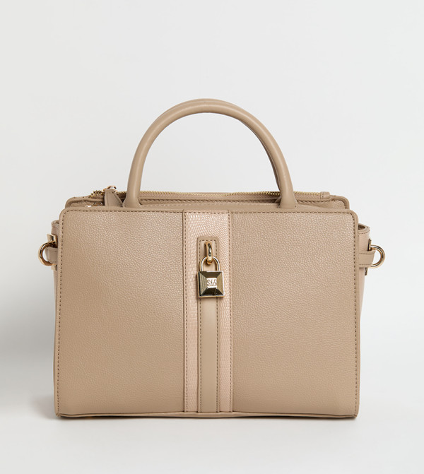 Textured Satchel Bag