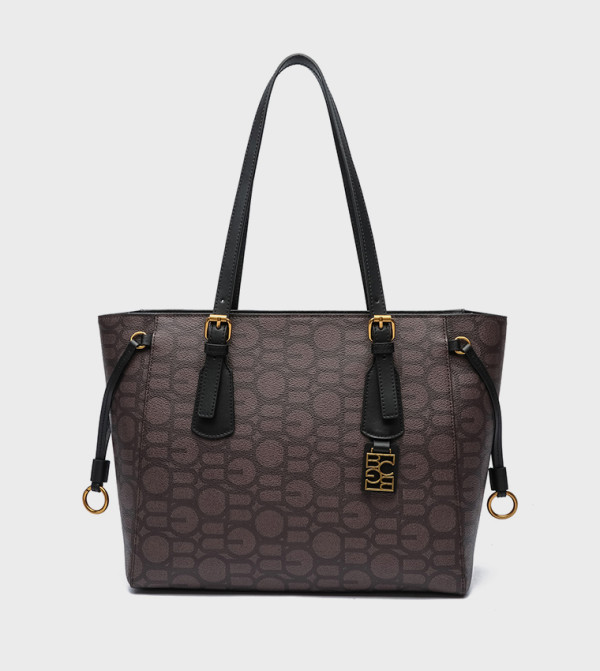 Monogram Detail Tote Bag