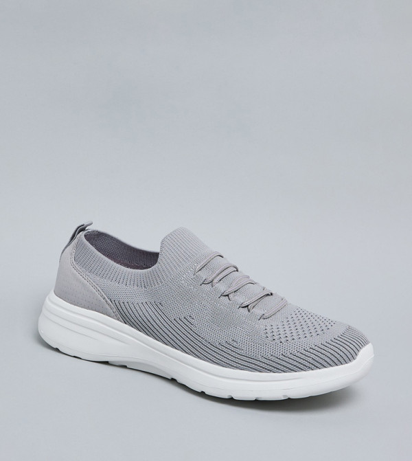 Knitted Lace Up Casual Shoes