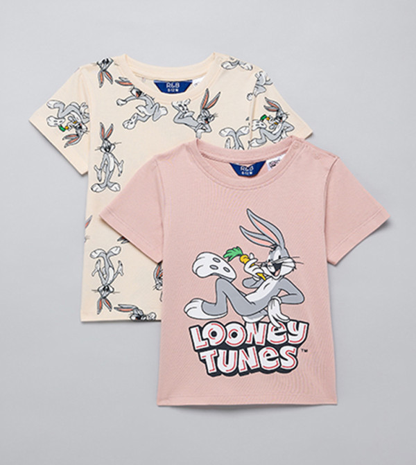 Printed T-Shirt with Crew Neck and Short Sleeves