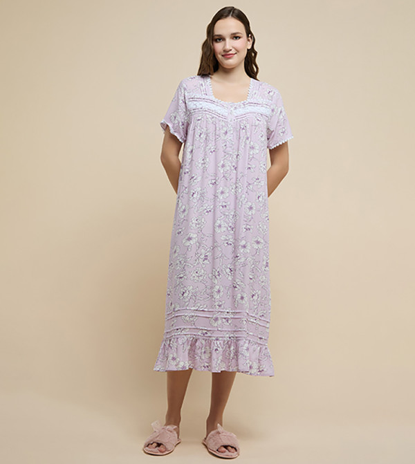 chinese dress ladies Nightgown,Satin Intimate Lingerie Lace Patchwork Nightgown Female Sleepwear  Casual Nightdress 2PCS Nighty Robe Set Sexy Bathrobe Homewear M White (Red  XL) : Buy Online at Best Price in KSA main image 1