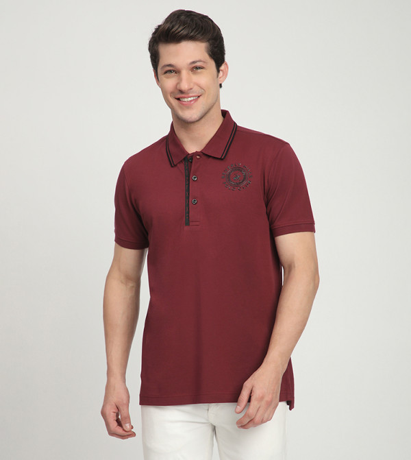Logo Detail Short Sleeves Polo T-Shirt