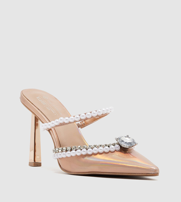 REGAL Embellished Mule Pumps