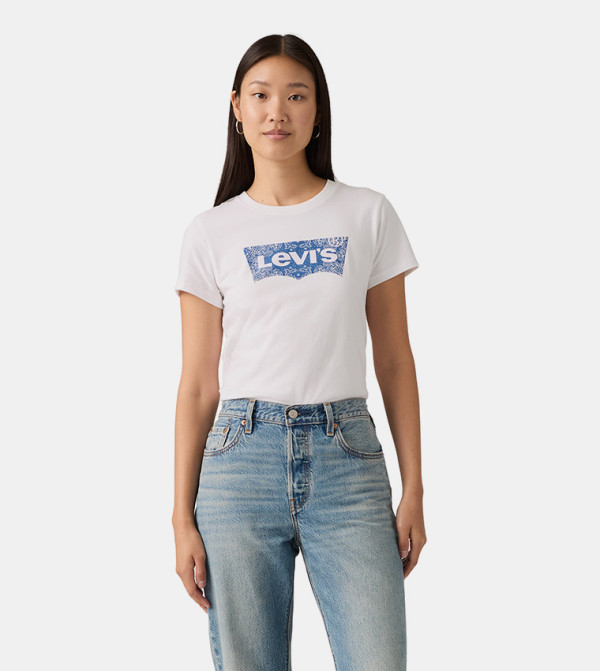 Logo Printed Crew Neck T-Shirt