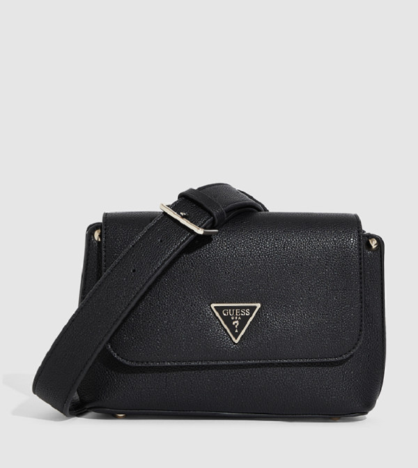Textured Flap Crossbody Bag