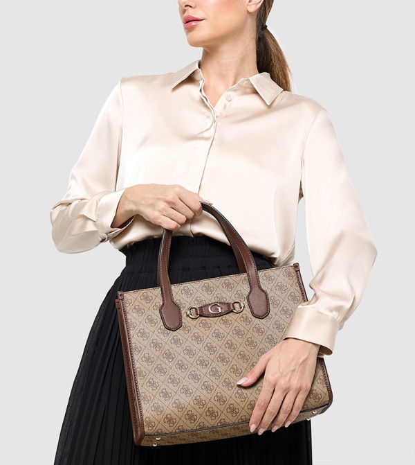 IZZY Logo Patterned Tote Bag