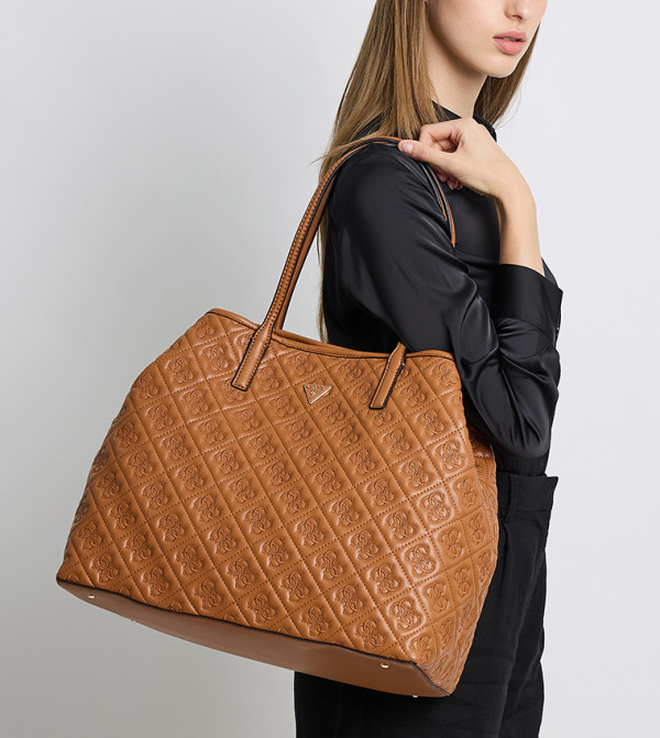 ADELASIA Debossed 2-in-1 Tote Bag