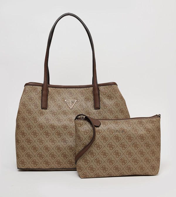 VICTTORIA 2-in-1 Logo Patterned Shoulder Bag Set