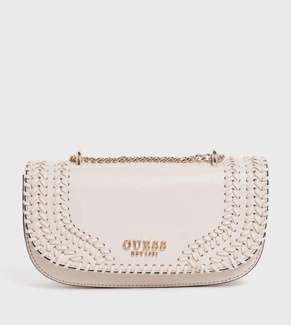 TATUM Braided Flap Convertible Crossbody Bag