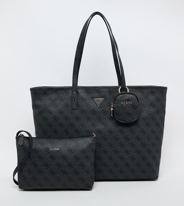 POWER PLAY II Logo Printed Tote Bag Set, Large
