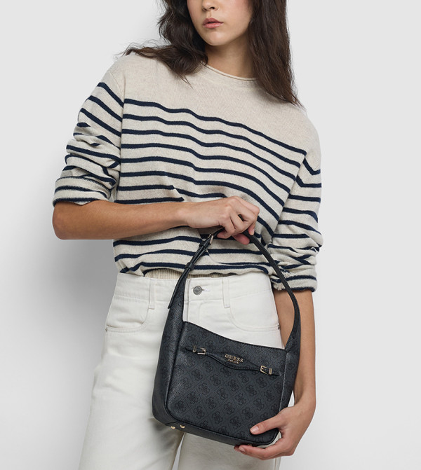 KATYA Monogram Patterned Shoulder Bag