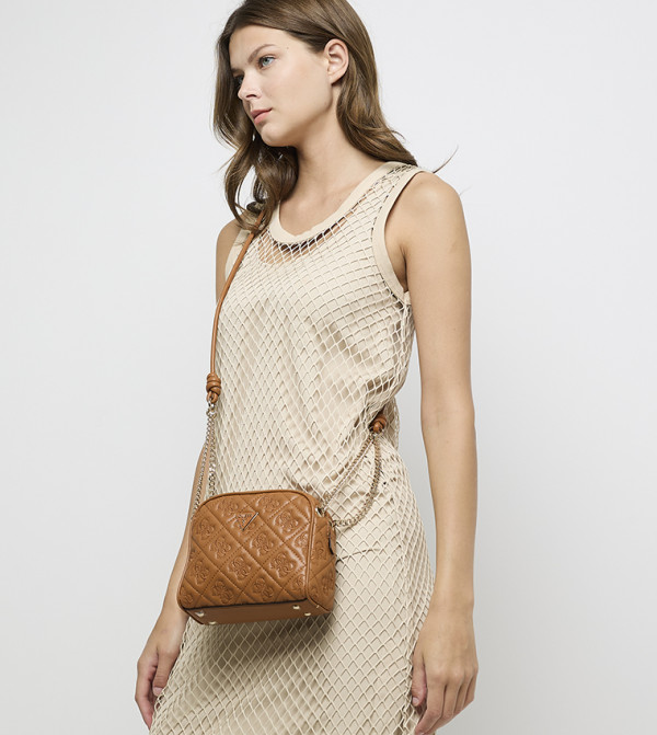 ADELASIA Logo Embroidered Crossbody Bag