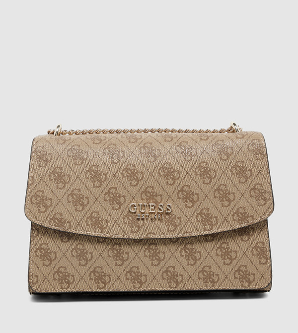 CALISTA Monogram Patterned Convertible Crossbody Bag