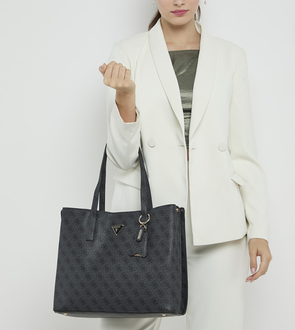 MERIDIAN II GIRLFRIEND Logo Printed Tote Bag