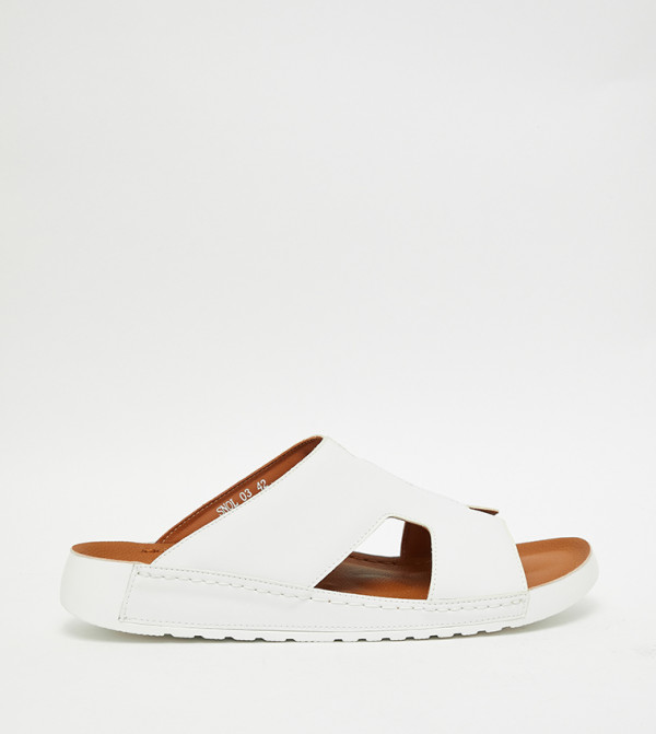 Solid H-Strap Comfort Sandals