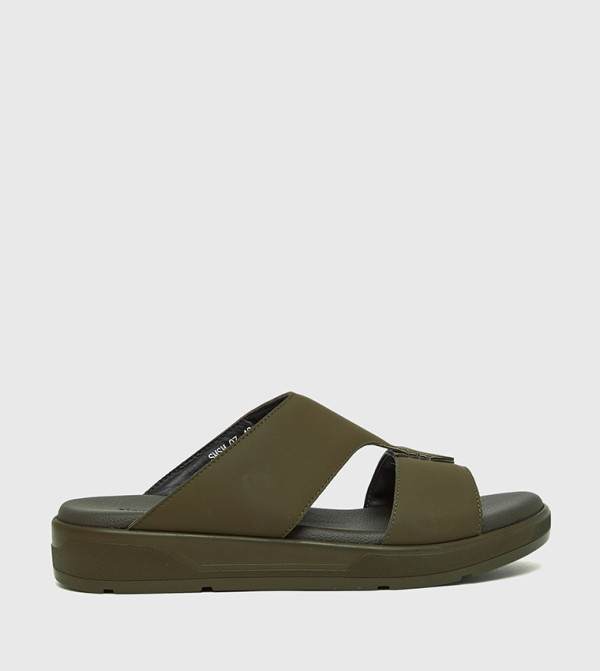 Stitch Detail Comfort Sandals