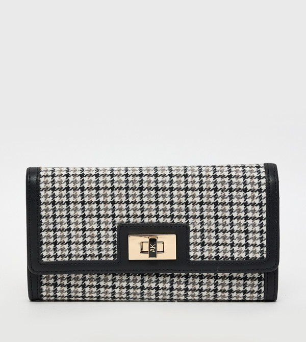 Patterned Twist-Lock Wallet