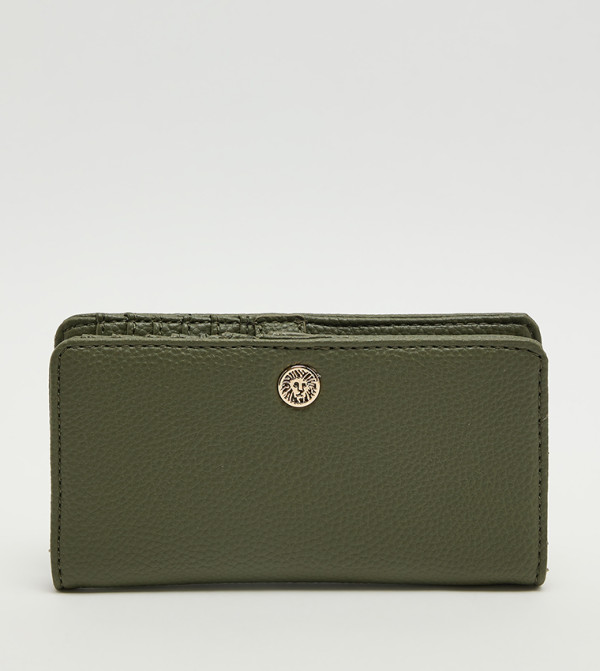 Buy Anne Klein Quilted Zip Around Long Wallet In Black | 6thstreet