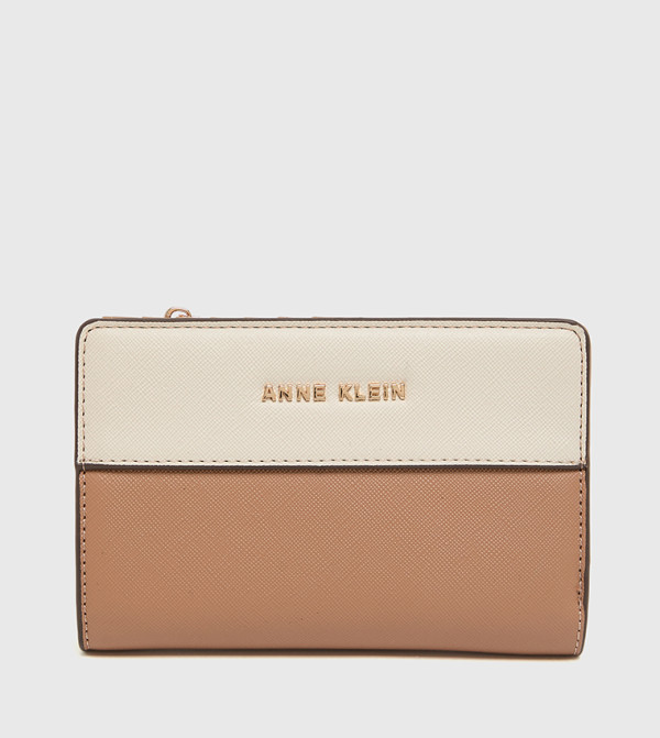 Color Block Zippered Wallet