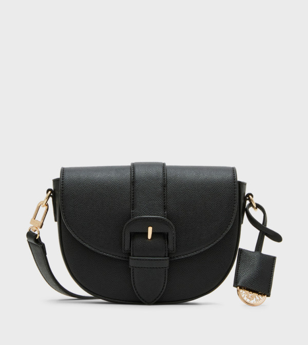 Textured Flap Crossbody Bag