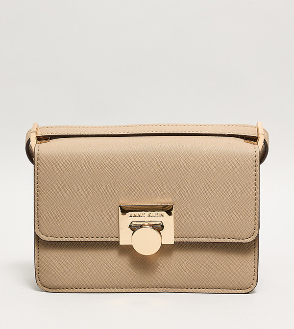 Textured Flap Crossbody Bag