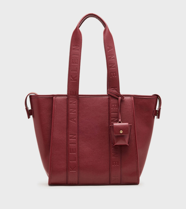 Textured Zippered Tote Bag