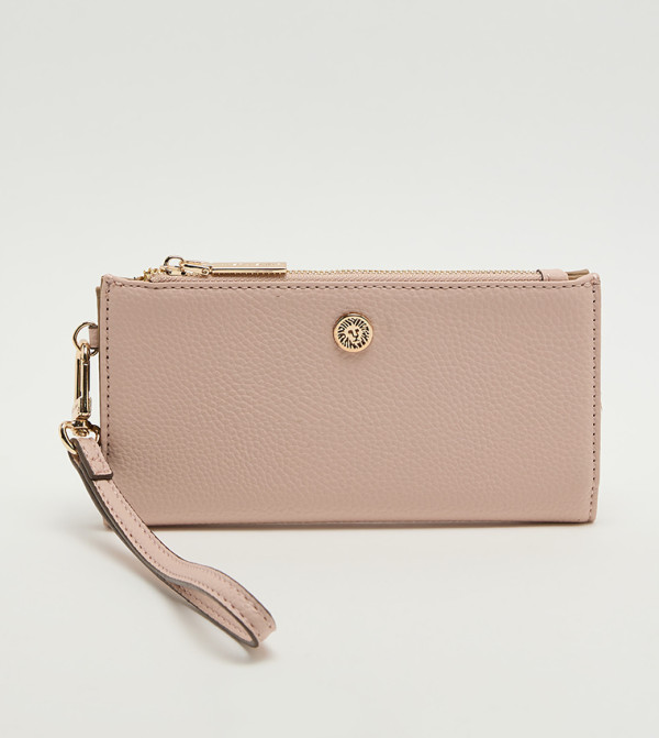 Textured Zippered Wallet