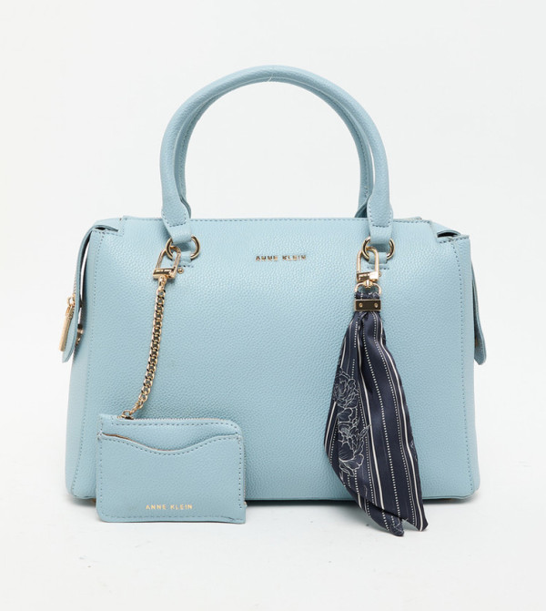 Logo Detail Satchel Bag with Coin Pouch