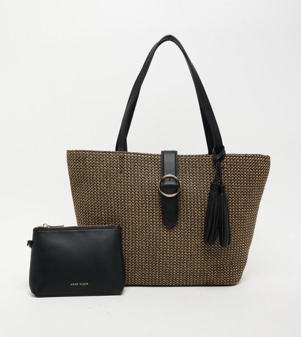 Textured Tote Bag Set